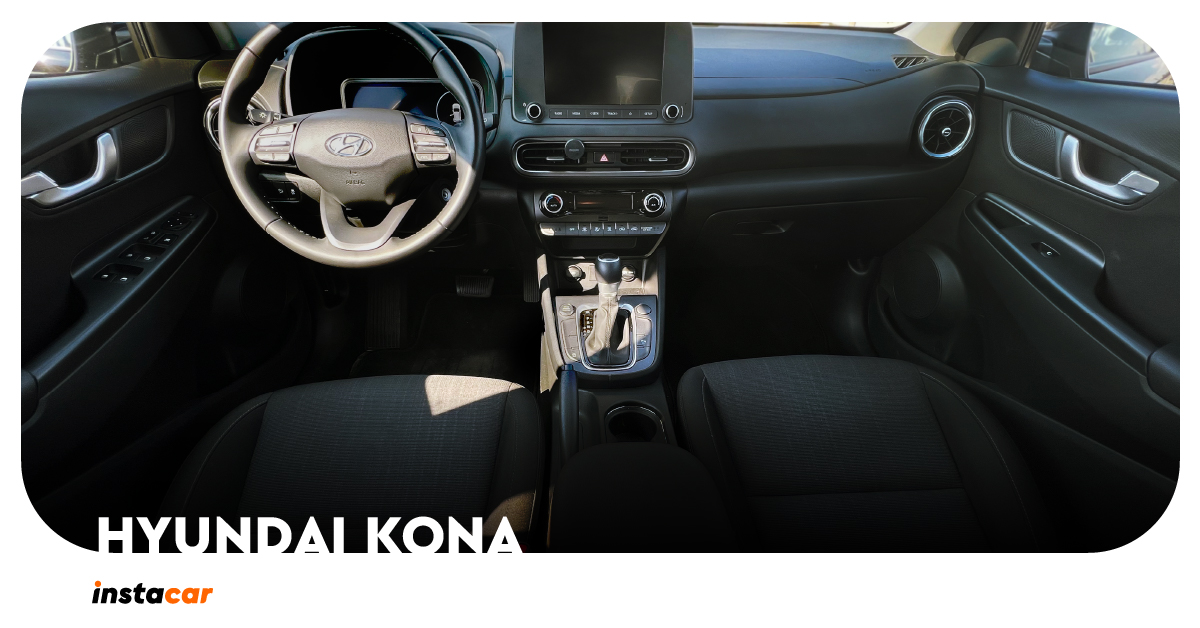 instacar review: Hyundai Kona εσωτερικός σχεδιασμός